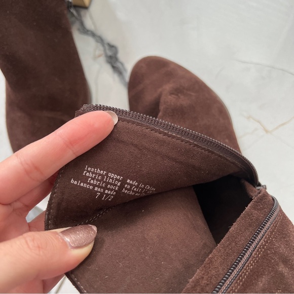 Seychelles Chocolate Suede Ankle Boots Women’s 7.5 - Picture 8 of 8